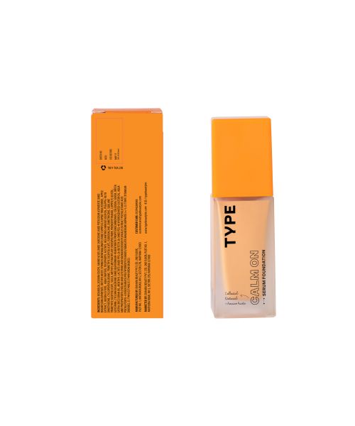 Type Beauty: Calm On Serum Foundation For Sensetive Skin & Redness - Caramel - 3Oml