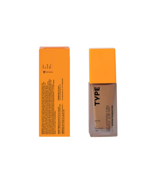 Type Beauty: Matte Up Serum Foundation For Oily & Acne Prone Skin Spf 50, Pa++++ - Cocoa - 30Ml