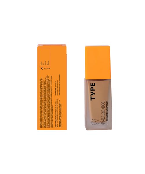 Type Beauty: Calm On Serum Foundation For Sensetive Skin & Redness - Java - 3Oml