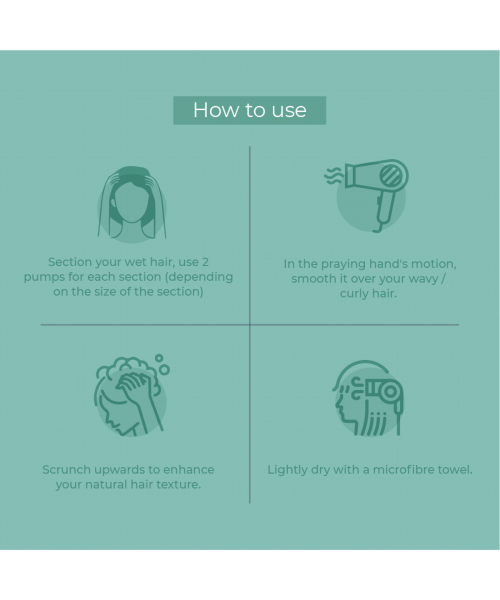 Ashba Botanics: Curl Volumizing Foam For Curly Wavy Hair - 150ml