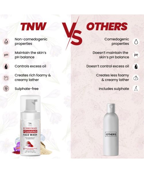 TNW - The Natural Wash: Kumkumadi Foaming Facewash-100ml