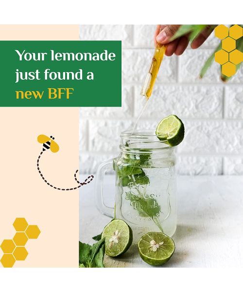 Honey Twigs: Combo - Himalayan Multi Floral Honey, Litchi Honey, Cinnamon Honey, Lemon Honey, Turmeric Honey & Vanilla Honey - Pack of 6 - 60 Sachets