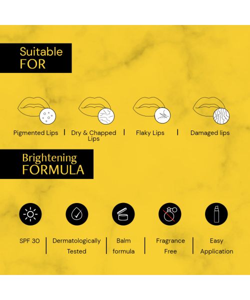 Deconstruct Skincare: Brightening Lip Balm with SPF 30 - 1% Vitamin C + 0.1% Resorcinol - 4gm
