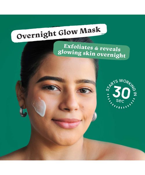 Foxtale: Overnight Glow Mask With 4% Glycolic Acid & 3% Lactic Acid    30ml