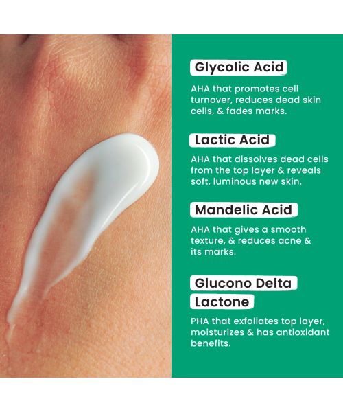 Foxtale: Overnight Glow Mask With 4% Glycolic Acid & 3% Lactic Acid    30ml