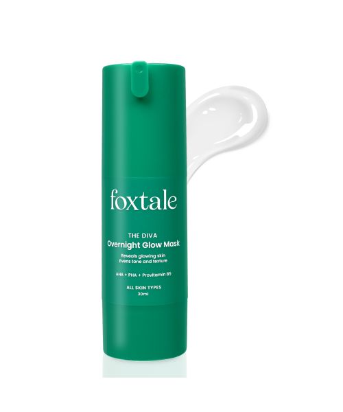 Foxtale: Overnight Glow Mask With 4% Glycolic Acid & 3% Lactic Acid    30ml