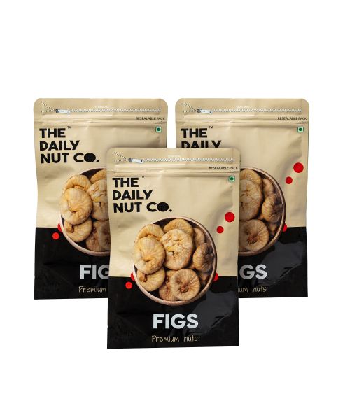 The Daily Nut Co.: Premium Figs/Anjeer - Pack of 3 - 250gm each