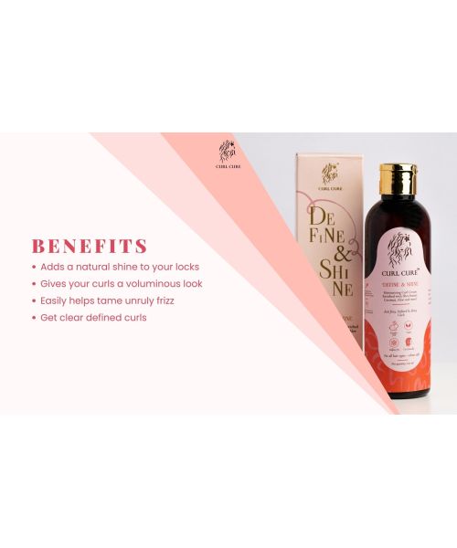 Curl Cure: Define and Shine Curl Cream with Shea Butter & Aloe Vera - 200ml