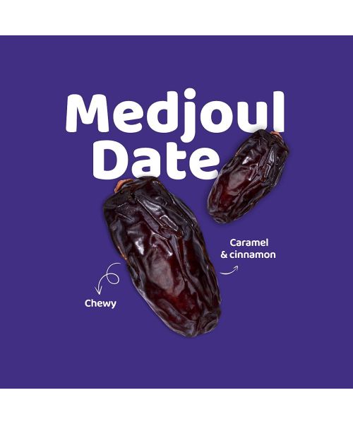 Flyberry Gourmet: Mini Medjoul/Medjool Dates (Khajoor/Khajur), 200g | 100% Natural | Rich in Calcium, Iron and Potassium | Instant Energy