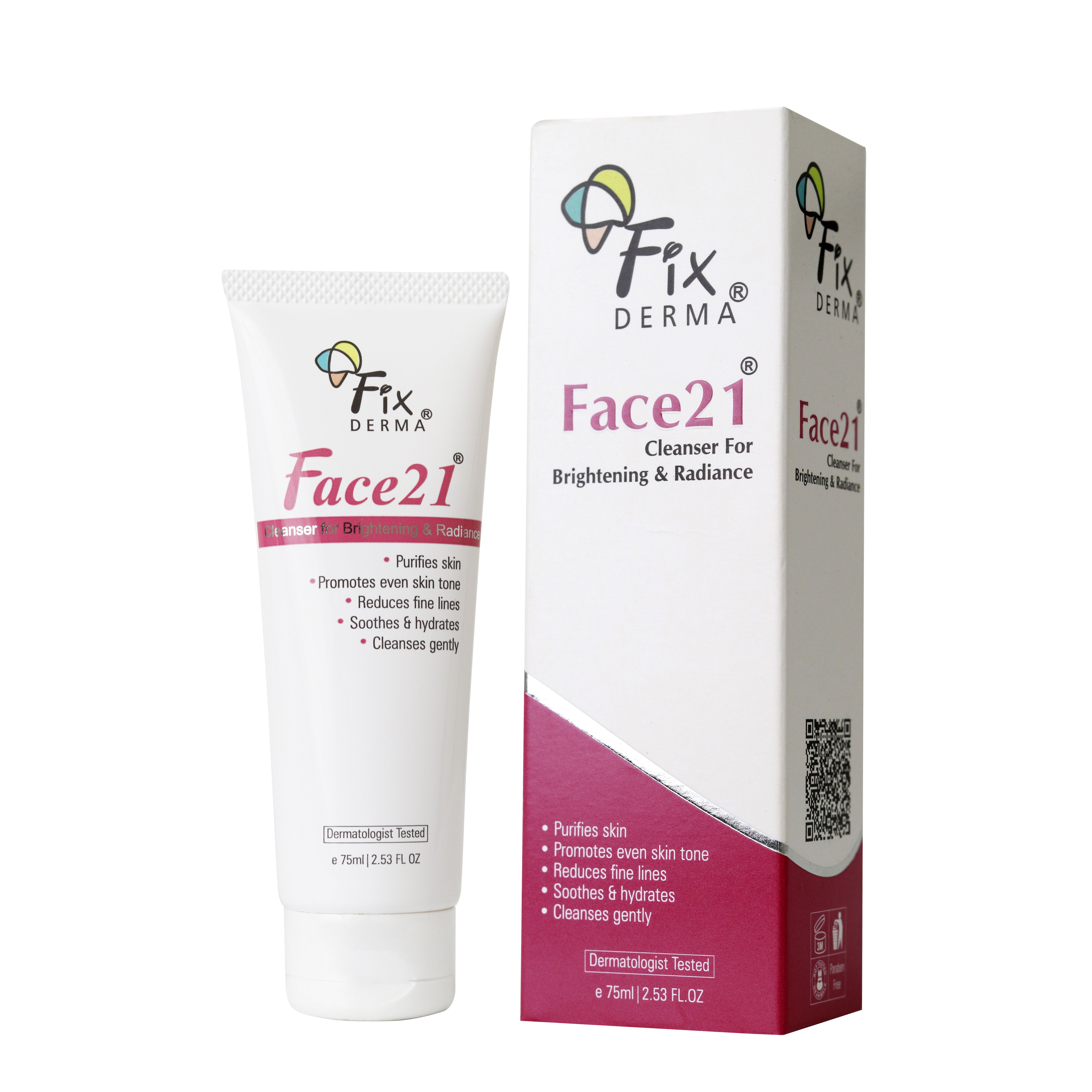 Buy Fixderma Face 21 Cleanser - 75ml Online at Best Price in India