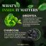 VITMINVEDA: Charcoal & Green Tea Herbal Soap Bar - 125 gm
