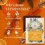 VITMINVEDA: Orange & Cinnamon Herbal Soap Bar - 125 gm
