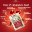 VITMINVEDA: Natural Rose Cinnamon Herbal Soap Bar - 125 gm