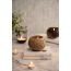 Thenga: 100% Natural Jumbo Hand Carved Coconut Candle Shell Holder - Tropical