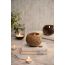 Thenga: 100% Natural Jumbo Hand Carved Coconut Candle Shell Holder - Tropical