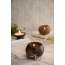 Thenga: 100% Natural Jumbo Hand Carved Coconut Candle Shell Holder - Exotic