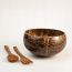 Thenga: Wave Jumbo Coconut Bowl with Spoon & Fork