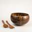 Thenga: Wave Jumbo Coconut Bowl with Spoon & Fork