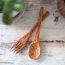 Thenga: Coconut Wood Spoon & Fork - Pack of 2 Each