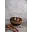 Thenga: Geometric Jumbo Coconut Bowl with Spoon & Fork
