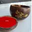 Thenga: Coconut Shell Red Candle - Set of 2