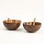 Thenga: Mini Random Coconut Bowl/Shell with Spoon - Set of 2