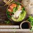 Thenga: Geometric Jumbo Coconut Bowl with Spoon & Fork