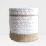 Greenkin: Eco-Friendly Paper White Noble Jute Planter - 7 inches