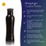 Sarveda: Sarveda Curved Vintage Copper Water Bottle with Cleaning Brush - 1 Litre