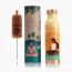 Sarveda: Copper Water Bottle with Cleaning Brush - Orange Light - 1 Litre