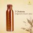 Sarveda: Sarveda 7 Chakra Plain Copper Water Bottle with Cleaning Brush - 1 Litre