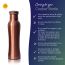 Sarveda: Sarveda Curved Plain Copper Water Bottle - 1 Litre