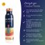 Sarveda: Copper Water Bottle with Cleaning Brush - Blue Meditation - 1 Litre