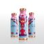 Sarveda: Copper Water Bottle with Cleaning Brush - Pink Noble Thoughts - 1 Litre