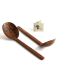 Thenga: Natural Handmade Coconut Shell Serving Spoon - Pack of 2