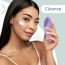 Caresmith: Battery Powered Sonic Massager Brush For Facial Cleansing - Lavender Spunk