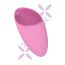Caresmith: Battery Powered Sonic Massager Brush For Facial Cleansing - Pink Taffy