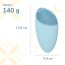 Caresmith: Battery Powered Sonic Massager Brush For Facial Cleansing - Blue Arctic