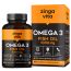Zingavita: High Strength Omega 3 Fish Oil, Mercury Free Formula for Healthy Heart, 1000mg-60Softgels