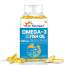 Dr. Morepen: Omega 3 Deep Sea Fish oil for Heart, Brain & Joints, 1000 mg Omega with 300 mg DHA with Vitamin A, D3, E & K27 | 60 Softgel