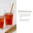 Ecotyl: Bamboo Straws with Cleaning Brush | Set of 6 | Reusable Straws 