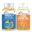 Dr. Morepen: COD Liver Oil Softgels with Natural Omega 3, Vitamin A & D and Omega 3 Deep Sea Fish Oil Triple Strength - 160 Softgels