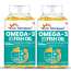 Dr. Morepen: Omega 3 Deep Sea Fish Oil for Healthy Heart, Brain & Joints, 500mg with 300mg DHA & EPA - 60 Softgels Pack of 2