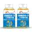Dr. Morepen: Omega 3 Deep Sea Fish oil for Heart, Brain & Joints, 1000 mg Omega with 300 mg DHA with Vitamin A, D3, E & K27 | 60 Softgel Pack of 2