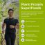 Rooted Active Naturals: Plant Protein powder, 24gm protein from Pea, Super Mushrooms, Brown Rice, Spirulina & | Probiotics, Enzymes, Super mushrooms |500 gm | Choclate flavour (USA FDA Registered Facility)