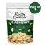 Nutty Gritties: Roasted Cashews, Lightly Salted and Dry Roasted Healthy Snack - 400g (2 Pack of 200g each)