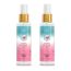 SETU: Organic Rose Water/Gulab Jal Spray -100 ML(Pack of 2) |Premium Face Mist, Toner for Brighter and Hydrated Skin |Oil-Control & Makeup remover| Zero alcochol, Paraben free and No artificial flavor