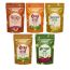 Fabeato: Vegetable Chips Combo, Chettinad & Peri Peri Flavors Okra chips, Smokey BBQ Sweet Potato Chips, Nimbu Pudhina Flavour Beetroot Chips|Jack Fruit, Vacuum Fried|Pack of 5 - 185g
