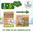 The Honest Home Company: Floor Cleaner Powder To Liquid Sachets - 2500 ml (5 Sachets)