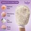 Bake Cosmetics: Exfoliating Bath Glove for Dead Skin, Tan Removal, Strawberry Skin, Body Acne, Ingrown Hair & Dry Patch Exfoliation